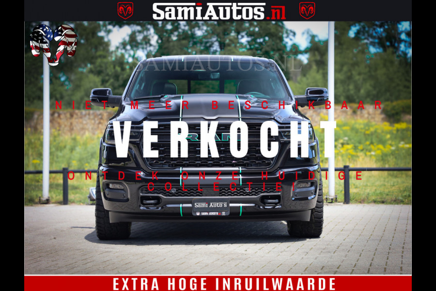 Dodge Ram 1500 Limited Night High Output 540HP 706Nm | Massage + Full Option | De Meest Luxe en Volle Pick-Up in zijn Klasse | Comfortabele Dubbele Cabine met Royale 5 Zitplaatsen | BPM vrij | Nu Leverbaar uit Voorraad | Voorraad Nr 2350 - 5181