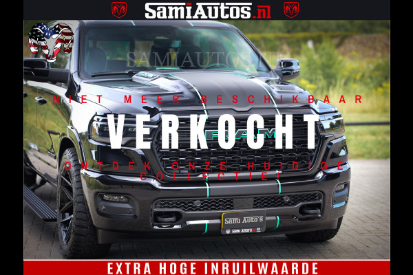 Dodge Ram 1500 Limited Night High Output 540HP 706Nm | Massage + Full Option | De Meest Luxe en Volle Pick-Up in zijn Klasse | Comfortabele Dubbele Cabine met Royale 5 Zitplaatsen | BPM vrij | Nu Leverbaar uit Voorraad | Voorraad Nr 2350 - 5181