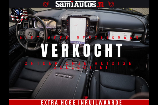 Dodge Ram 1500 Limited Night High Output 540HP 706Nm | Massage + Full Option | De Meest Luxe en Volle Pick-Up in zijn Klasse | Comfortabele Dubbele Cabine met Royale 5 Zitplaatsen | BPM vrij | Nu Leverbaar uit Voorraad | Voorraad Nr 2350 - 5181