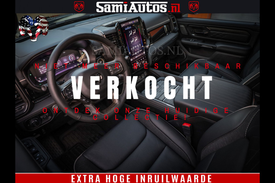 Dodge Ram 1500 Limited Night High Output 540HP 706Nm | Massage + Full Option | De Meest Luxe en Volle Pick-Up in zijn Klasse | Comfortabele Dubbele Cabine met Royale 5 Zitplaatsen | BPM vrij | Nu Leverbaar uit Voorraad | Voorraad Nr 2350 - 5181