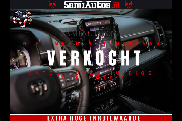 Dodge Ram 1500 Limited Night High Output 540HP 706Nm | Massage + Full Option | De Meest Luxe en Volle Pick-Up in zijn Klasse | Comfortabele Dubbele Cabine met Royale 5 Zitplaatsen | BPM vrij | Nu Leverbaar uit Voorraad | Voorraad Nr 2350 - 5181