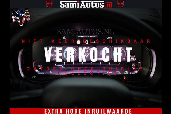 Dodge Ram 1500 Limited Night High Output 540HP 706Nm | Massage + Full Option | De Meest Luxe en Volle Pick-Up in zijn Klasse | Comfortabele Dubbele Cabine met Royale 5 Zitplaatsen | BPM vrij | Nu Leverbaar uit Voorraad | Voorraad Nr 2350 - 5181