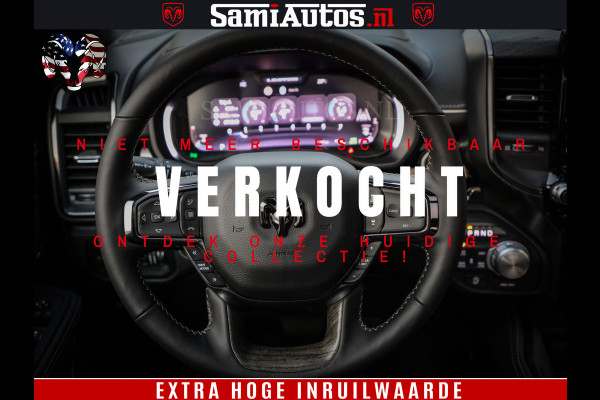 Dodge Ram 1500 Limited Night High Output 540HP 706Nm | Massage + Full Option | De Meest Luxe en Volle Pick-Up in zijn Klasse | Comfortabele Dubbele Cabine met Royale 5 Zitplaatsen | BPM vrij | Nu Leverbaar uit Voorraad | Voorraad Nr 2350 - 5181
