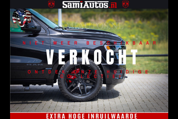 Dodge Ram 1500 Limited Night High Output 540HP 706Nm | Massage + Full Option | De Meest Luxe en Volle Pick-Up in zijn Klasse | Comfortabele Dubbele Cabine met Royale 5 Zitplaatsen | BPM vrij | Nu Leverbaar uit Voorraad | Voorraad Nr 2350 - 5181