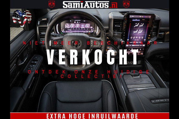 Dodge Ram 1500 Limited Night High Output 540HP 706Nm | Massage + Full Option | De Meest Luxe en Volle Pick-Up in zijn Klasse | Comfortabele Dubbele Cabine met Royale 5 Zitplaatsen | BPM vrij | Nu Leverbaar uit Voorraad | Voorraad Nr 2350 - 5181