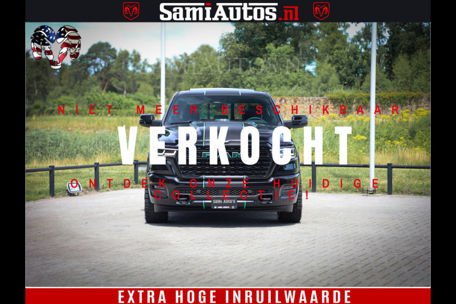 Dodge Ram 1500 Limited Night High Output 540HP 706Nm | Massage + Full Option | De Meest Luxe en Volle Pick-Up in zijn Klasse | Comfortabele Dubbele Cabine met Royale 5 Zitplaatsen | BPM vrij | Nu Leverbaar uit Voorraad | Voorraad Nr 2350 - 5181