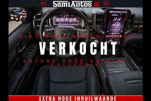 Dodge Ram 1500 Limited Night High Output 540HP 706Nm | Massage + Full Option | De Meest Luxe en Volle Pick-Up in zijn Klasse | Comfortabele Dubbele Cabine met Royale 5 Zitplaatsen | BPM vrij | Nu Leverbaar uit Voorraad | Voorraad Nr 2350 - 5181