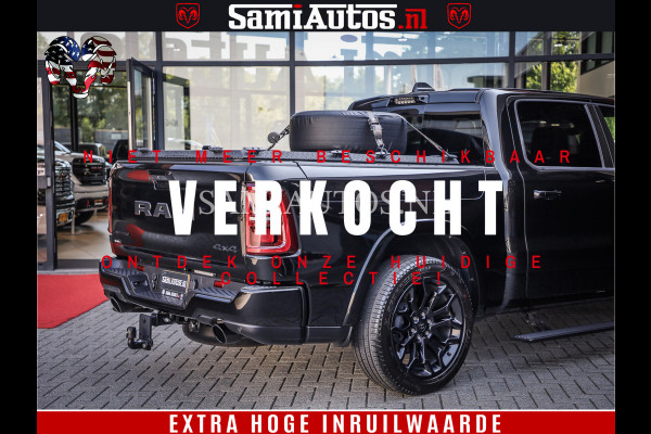 Dodge Ram 1500 Limited Night High Output 540HP 706Nm | Massage + Full Option | De Meest Luxe en Volle Pick-Up in zijn Klasse | Comfortabele Dubbele Cabine met Royale 5 Zitplaatsen | BPM vrij | Nu Leverbaar uit Voorraad | Voorraad Nr 2350 - 5181