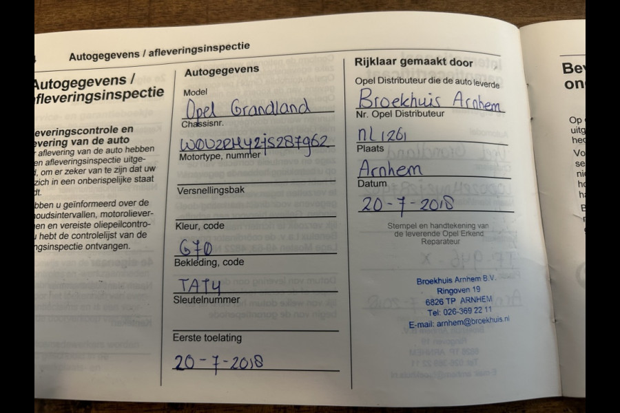 Opel Grandland X 1.2 Turbo 130pk Leder, Camera, Trekhaak, 1e Eigenaar