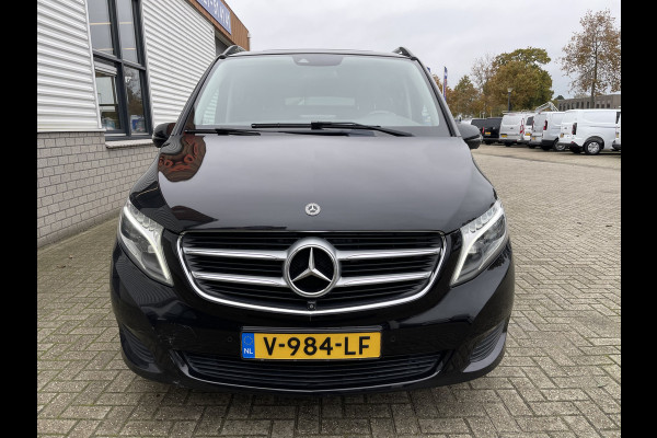 Mercedes-Benz V-Klasse 250d 190pk automaat Lang L2H1 DC 5 persoons Avantgarde / vaste prijs rijklaar € 39.950 marge / lease vanaf € 652 / zwart leer / electrische schuifdeuren / zwart metallic / burmester