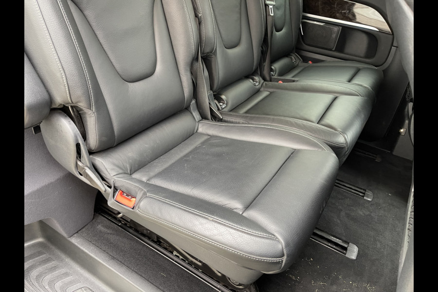 Mercedes-Benz V-Klasse 250d 190pk automaat Lang L2H1 DC 5 persoons Avantgarde / vaste prijs rijklaar € 39.950 marge / lease vanaf € 652 / zwart leer / electrische schuifdeuren / zwart metallic / burmester