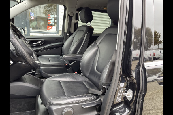Mercedes-Benz V-Klasse 250d 190pk automaat Lang L2H1 DC 5 persoons Avantgarde / vaste prijs rijklaar € 39.950 marge / lease vanaf € 652 / zwart leer / electrische schuifdeuren / zwart metallic / burmester