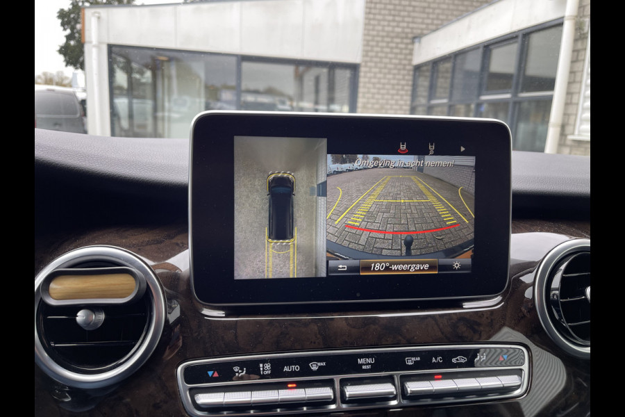 Mercedes-Benz V-Klasse 250d 190pk automaat Lang L2H1 DC 5 persoons Avantgarde / vaste prijs rijklaar € 39.950 marge / lease vanaf € 652 / zwart leer / electrische schuifdeuren / zwart metallic / burmester