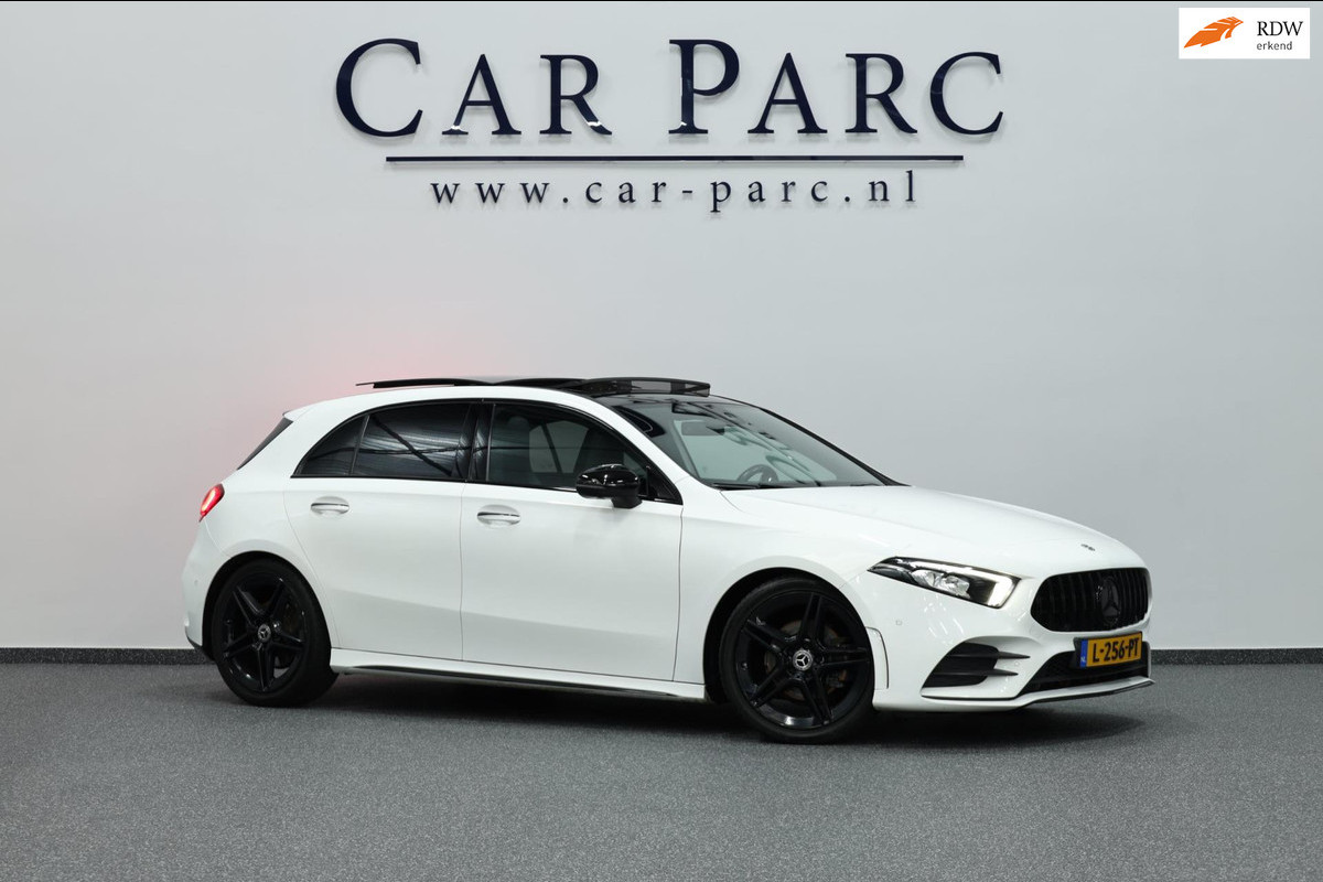 Mercedes-Benz A-Klasse 200 / 45 AMG LED/VIRTUAL/SFEER/PANO/HALF LEDER+S.VERWARMING/LMV/360 CAM/LINE/ACC/ECC/12 MDN GARANTIE!