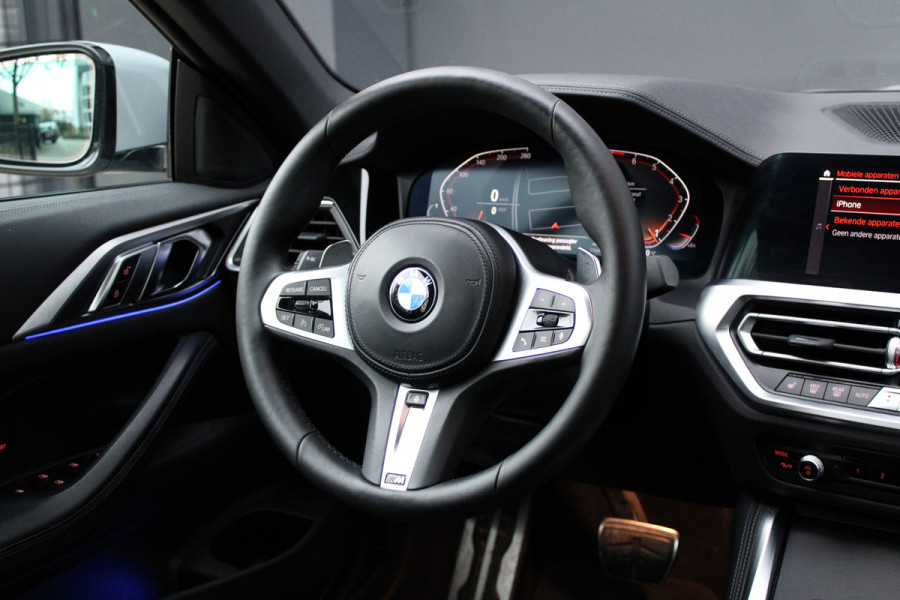 BMW 4 Serie Cabrio 430i | M-SPORT | LASER | MEMORY | AIRSCARF | STUURVERW | LEDER | CARPLAY | CAMERA |