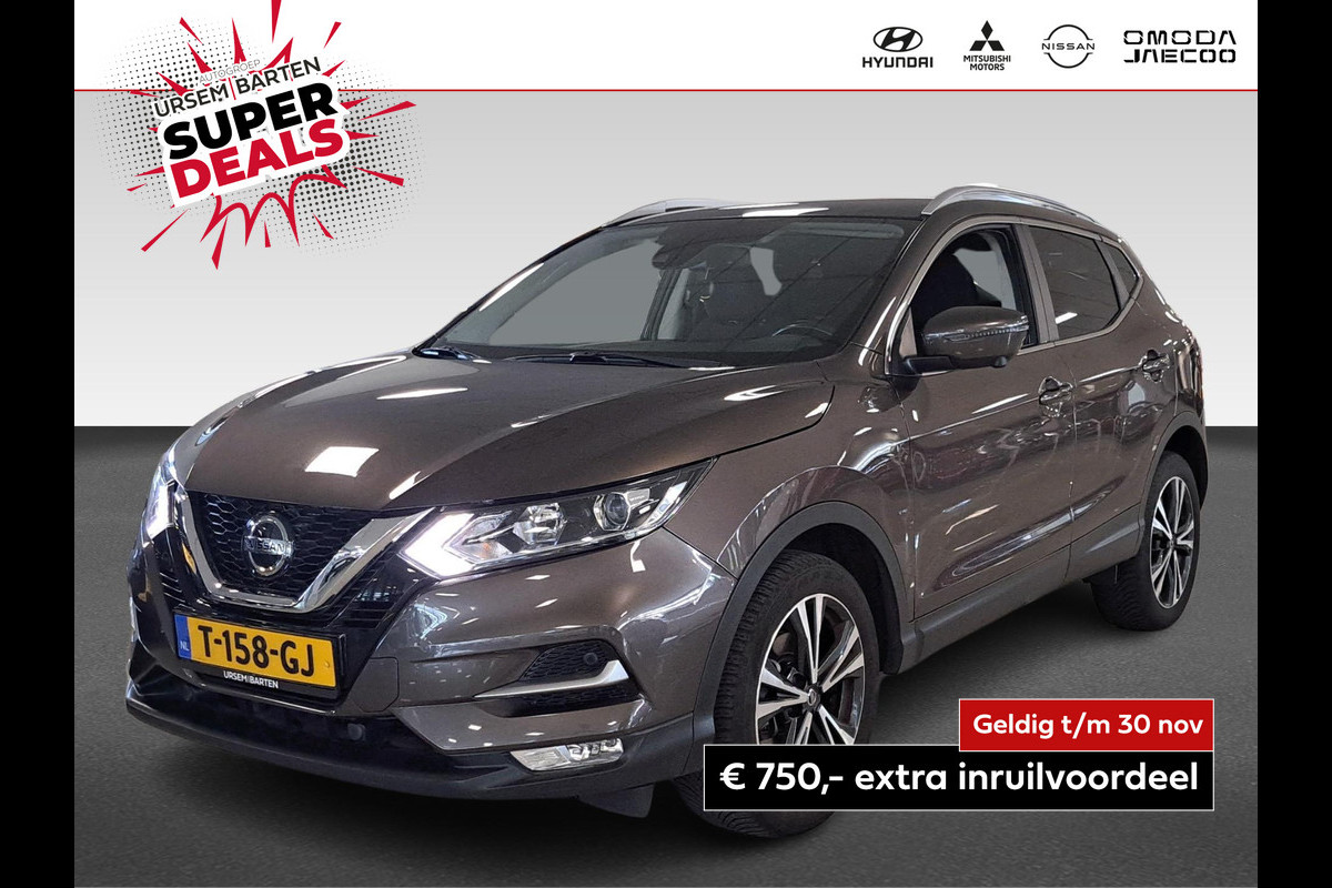 Nissan QASHQAI 1.3 DIG-T N-Connecta | automaat | 160PK | navigatie | panoramadak | stoelverwarming | trekhaak