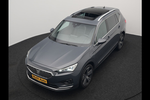 Seat Tarraco 1.4 TSI e-Hybrid Xcellence Plug In Hybrid 245pk Dealer O.H PHEV | Trekhaak Af Fabriek | Panodak | Adaptive Cruise | 360 Camera | Lederen Sportstoelen Memory & Verwarmd | Apple Carplay | Virtual | Stuur Verwarmd | Blis | Navigatie | DAB | 20"L.M |