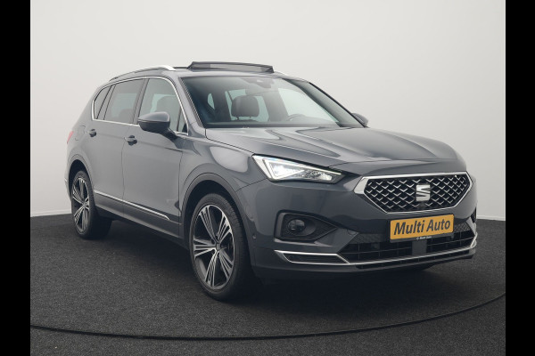 Seat Tarraco 1.4 TSI e-Hybrid Xcellence Plug In Hybrid 245pk Dealer O.H PHEV | Trekhaak Af Fabriek | Panodak | Adaptive Cruise | 360 Camera | Lederen Sportstoelen Memory & Verwarmd | Apple Carplay | Virtual | Stuur Verwarmd | Blis | Navigatie | DAB | 20"L.M |