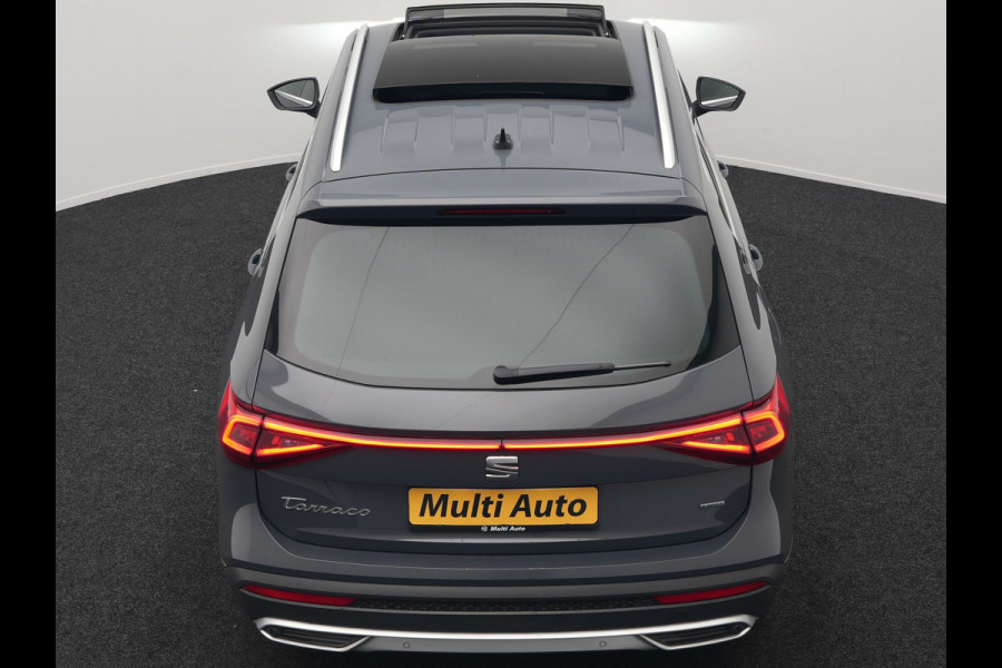 Seat Tarraco 1.4 TSI e-Hybrid Xcellence Plug In Hybrid 245pk Dealer O.H PHEV | Trekhaak Af Fabriek | Panodak | Adaptive Cruise | 360 Camera | Lederen Sportstoelen Memory & Verwarmd | Apple Carplay | Virtual | Stuur Verwarmd | Blis | Navigatie | DAB | 20"L.M |