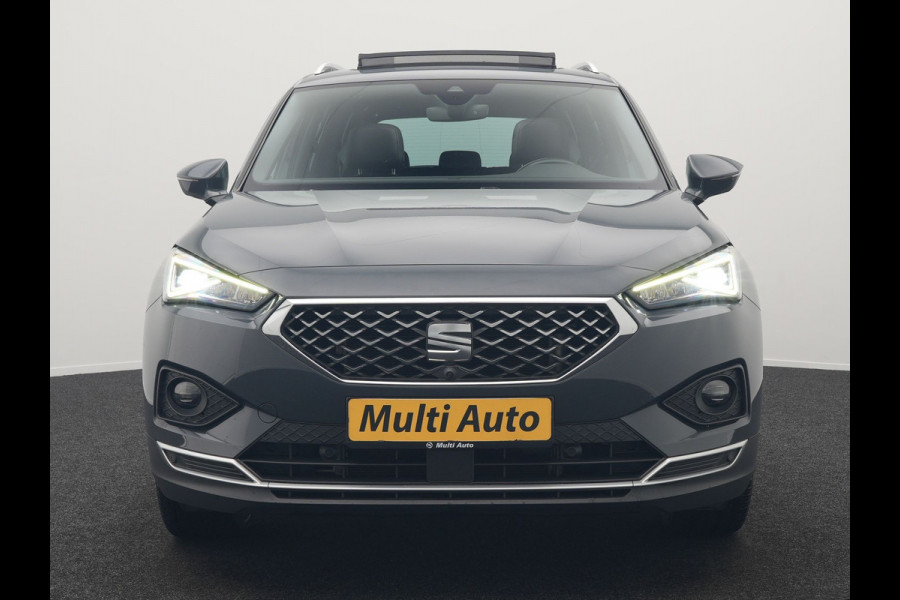 Seat Tarraco 1.4 TSI e-Hybrid Xcellence Plug In Hybrid 245pk Dealer O.H PHEV | Trekhaak Af Fabriek | Panodak | Adaptive Cruise | 360 Camera | Lederen Sportstoelen Memory & Verwarmd | Apple Carplay | Virtual | Stuur Verwarmd | Blis | Navigatie | DAB | 20"L.M |