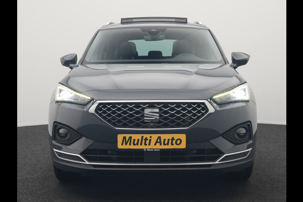 Seat Tarraco 1.4 TSI e-Hybrid Xcellence Plug In Hybrid 245pk Dealer O.H PHEV | Trekhaak Af Fabriek | Panodak | Adaptive Cruise | 360 Camera | Lederen Sportstoelen Memory & Verwarmd | Apple Carplay | Virtual | Stuur Verwarmd | Blis | Navigatie | DAB | 20"L.M |