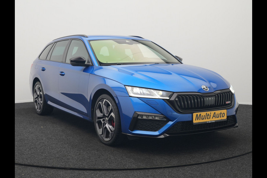 Škoda Octavia Combi 1.4 TSI RS iV Business Plug In Hybrid 245pk Dealer O.H PHEV | Adaptive Cruise | Camera | Sportstoelen Verwarmd | Apple Carplay | Navigatie | Crystal LED | Blis | Keyless | Stuur Verwarmd | Virtual | DAB |