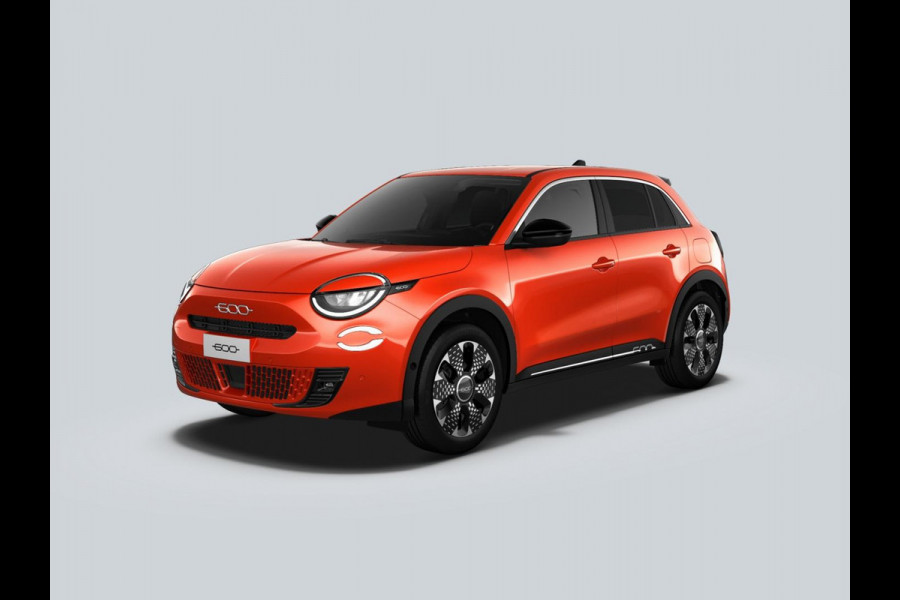 Fiat 600E La Prima 54 kWh | 17% Bijtelling | Carplay | Elek. Stoel | Stoelverwarming | Keyless | LED | Clima