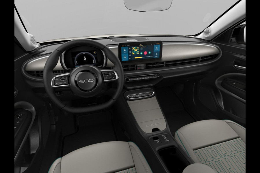 Fiat 600E La Prima 54 kWh | 17% Bijtelling | Carplay | Elek. Stoel | Stoelverwarming | Keyless | LED | Clima