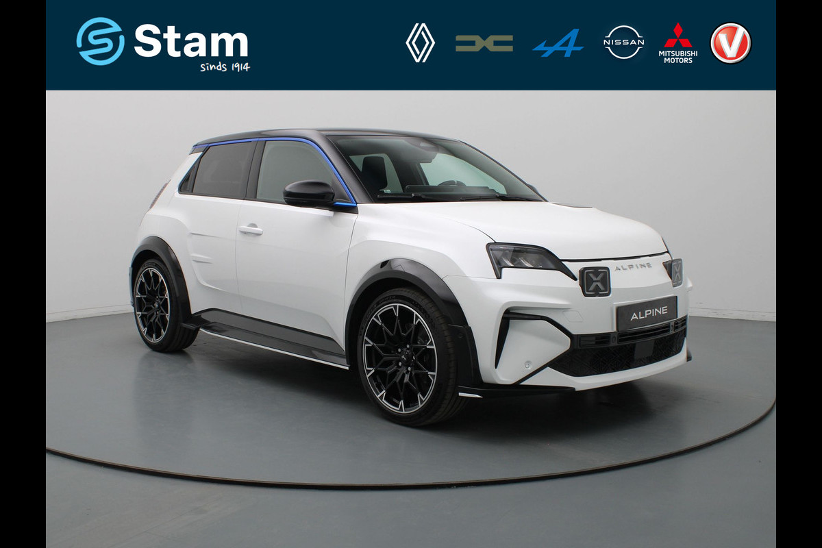 ALPINE A290 GT 52 kWh Snel Leverbaar | NIEUW | SNOWFLAKE met semi-diamant | Adapter V2L | Zonder naam uitvoering op kofferklep | 180pk