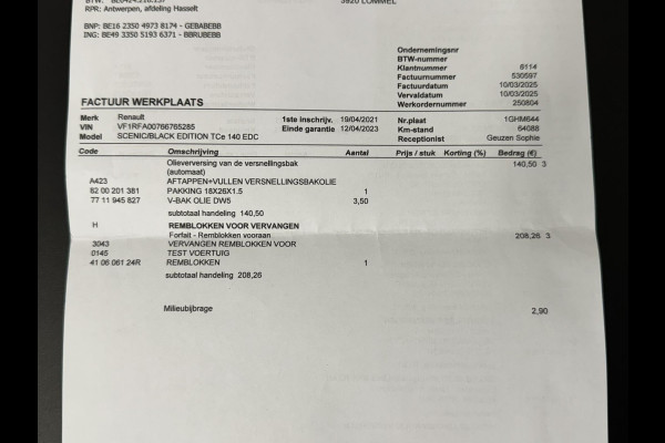 Renault Scénic 1.3 TCe Intens Automaat Adaptive cruise Clima Bose Apple / Android Trekhaak Camera v+a Parkeerhulp