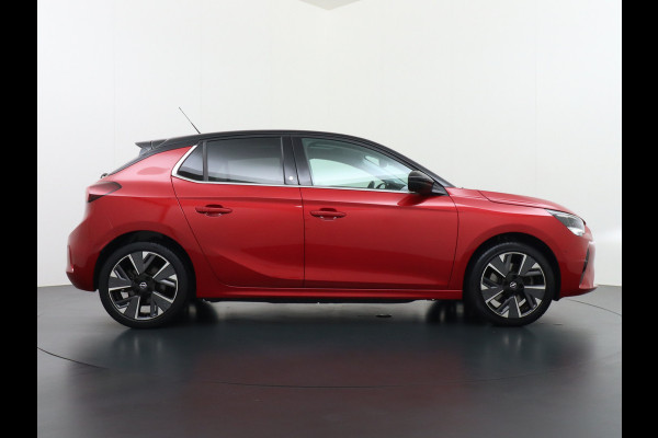 Opel CORSA-E Elegance 50kWh SOH 90% Leder 360°Camera Panoramadak Zwart Dak Navi Ecc Apple Carplay Android Auto Cruise Control Stoel+Stuurverwarming DAB+ Pdc Lmv Led Origineel Nederlandse Auto