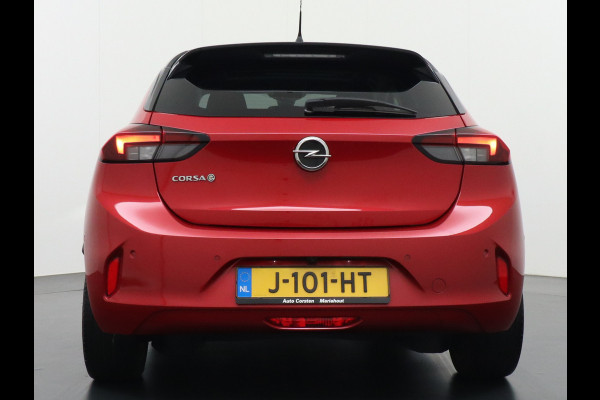 Opel CORSA-E Elegance 50kWh SOH 90% Leder 360°Camera Panoramadak Zwart Dak Navi Ecc Apple Carplay Android Auto Cruise Control Stoel+Stuurverwarming DAB+ Pdc Lmv Led Origineel Nederlandse Auto
