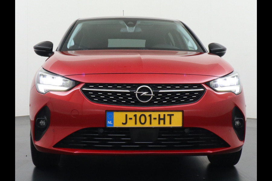 Opel CORSA-E Elegance 50kWh SOH 90% Leder 360°Camera Panoramadak Zwart Dak Navi Ecc Apple Carplay Android Auto Cruise Control Stoel+Stuurverwarming DAB+ Pdc Lmv Led Origineel Nederlandse Auto