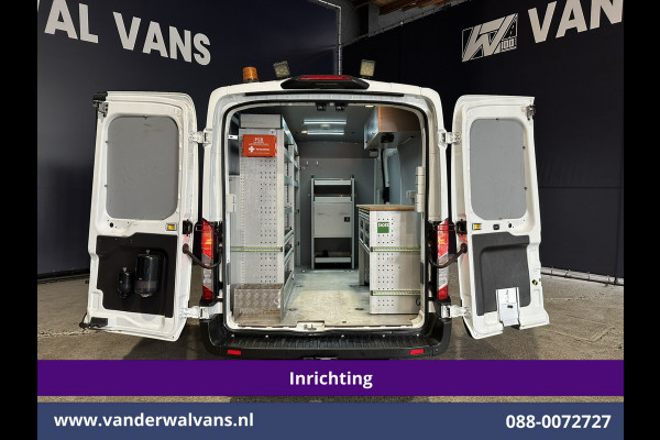 Ford Transit 2.0 TDCI 130pk L2H2 inrichting Euro6 Airco | Camera | Apple Carplay | Cruisecontrol Omvormer, Elektrische verstelbare bestuurdersstoel, Android Auto, Stoelverwarming, Verwarmde Voorruit, Parkeersensoren