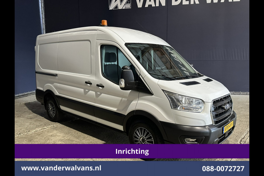 Ford Transit 2.0 TDCI 130pk L2H2 inrichting Euro6 Airco | Camera | Apple Carplay | Cruisecontrol Omvormer, Elektrische verstelbare bestuurdersstoel, Android Auto, Stoelverwarming, Verwarmde Voorruit, Parkeersensoren