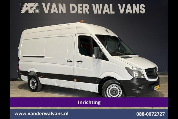 Mercedes-Benz Sprinter 314CDI 143pk L2H2 inrichting Euro6 Airco | Camera | Navigatie | 2800kg Trekhaak Omvormer Cruisecontrol, Chauffeursstoel, Parkeersensoren