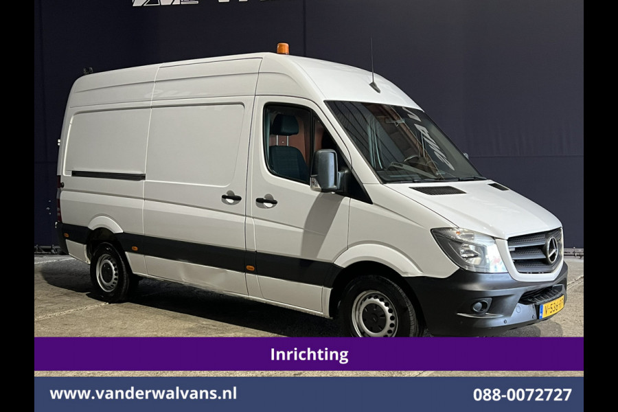 Mercedes-Benz Sprinter 314CDI 143pk L2H2 inrichting Euro6 Airco | Camera | Navigatie | 2800kg Trekhaak Omvormer Cruisecontrol, Chauffeursstoel, Parkeersensoren