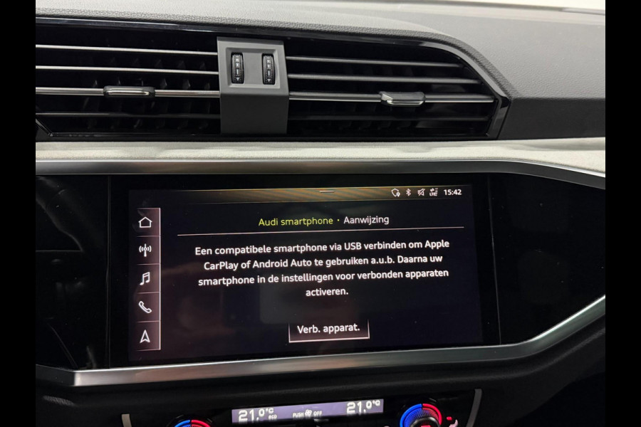Audi Q3 45 TFSI quattro S edition S-LINE/LED/SFEER/VIRTUAL/PANO/LEER+S.VERWARMING/20" LMV/CAM/ACC/ECC/12 MND GARANTIE!
