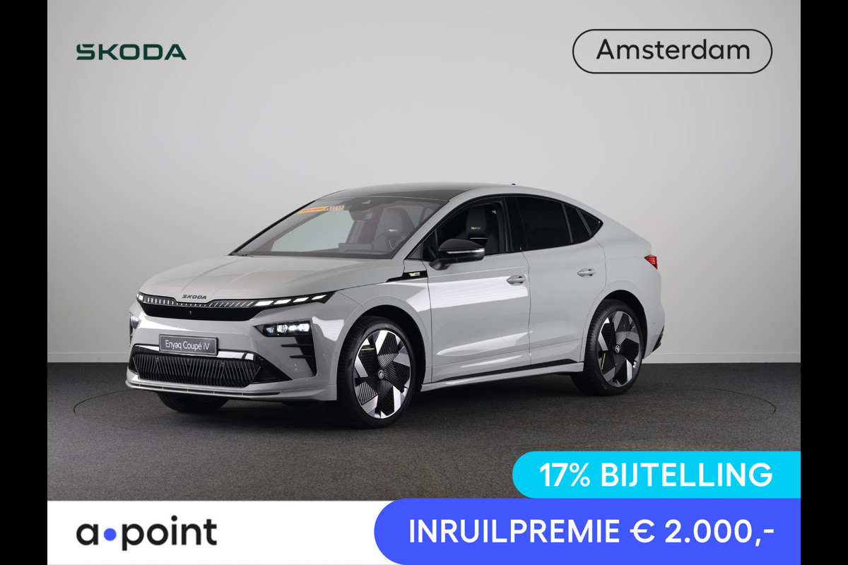 Škoda Enyaq Coupé RS 340 PK | Leder | 21 inch | MAXX pakket | Head up | Elek. stoelen | Canton Sound |