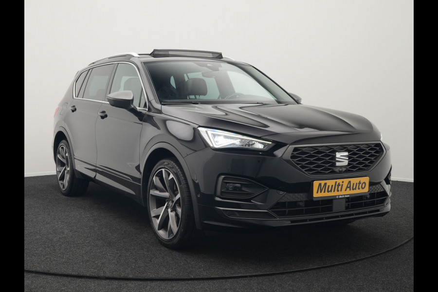 Seat Tarraco 1.4 TSI e-Hybrid FR Plug In Hybrid 245pk Dealer O.H PHEV | Panodak | Adaptive Cruise | 360 Camera | Lederen Sportstoelen Memory & Verwarmd | Apple Carplay | Keyless | Stuur & Achterbank Verwarmd | Blis | Navigatie | Virtual | DAB |