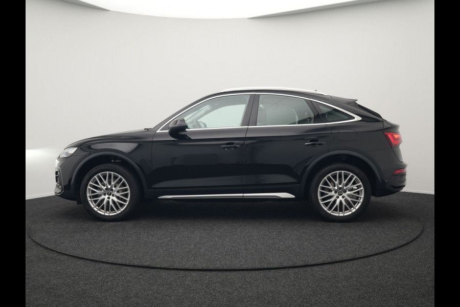 Audi Q5 Sportback 50 TFSI e S edition Plug In Hybrid 299pk Dealer O.H PHEV | Adaptive Cruise | Head Up | Bang & Olufsen | Alcantara Sportstoelen Memory | Keyless | 20"L.M | Camera | Sfeerverlichting |