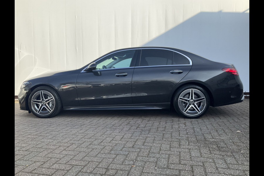 Mercedes-Benz C-Klasse 220 D AMG Line Stoel.electr.Verw Sfeerverl, Hybride Nieuwstaat Grafietgrijs metalliclak