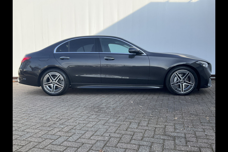 Mercedes-Benz C-Klasse 220 D AMG Line Stoel.electr.Verw Sfeerverl, Hybride Nieuwstaat Grafietgrijs metalliclak
