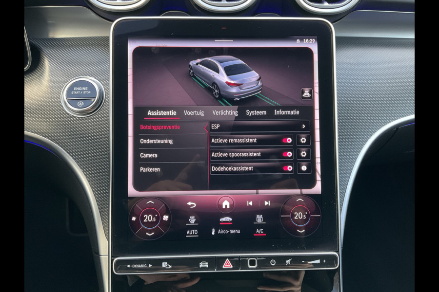 Mercedes-Benz C-Klasse 220 D AMG Line Stoel.electr.Verw Sfeerverl, Hybride Nieuwstaat Grafietgrijs metalliclak