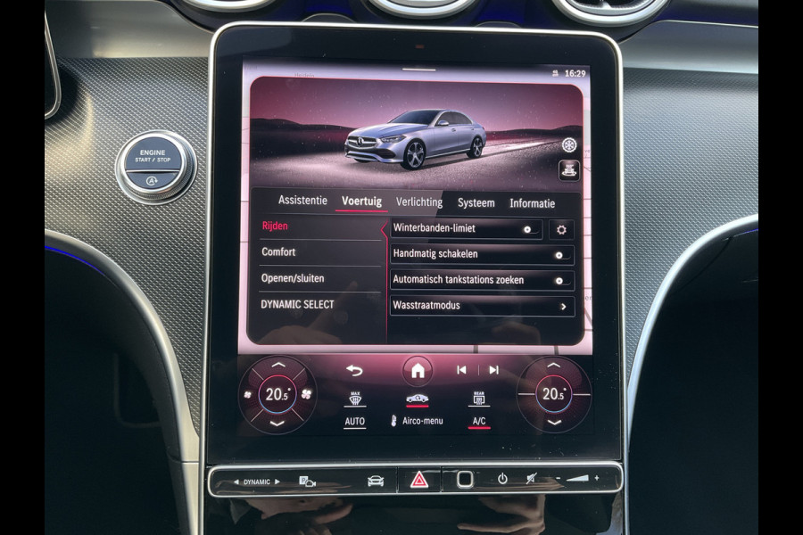 Mercedes-Benz C-Klasse 220 D AMG Line Stoel.electr.Verw Sfeerverl, Hybride Nieuwstaat Grafietgrijs metalliclak