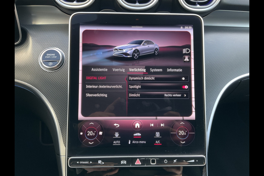 Mercedes-Benz C-Klasse 220 D AMG Line Stoel.electr.Verw Sfeerverl, Hybride Nieuwstaat Grafietgrijs metalliclak