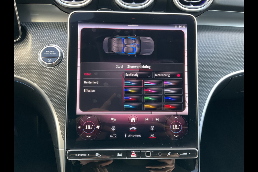 Mercedes-Benz C-Klasse 220 D AMG Line Stoel.electr.Verw Sfeerverl, Hybride Nieuwstaat Grafietgrijs metalliclak