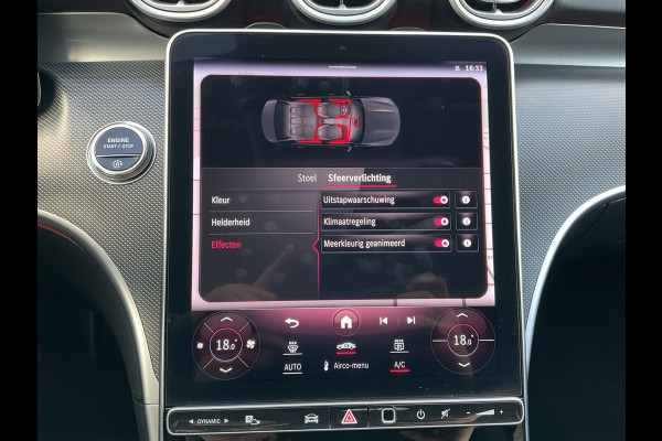 Mercedes-Benz C-Klasse 220 D AMG Line Stoel.electr.Verw Sfeerverl, Hybride Nieuwstaat Grafietgrijs metalliclak