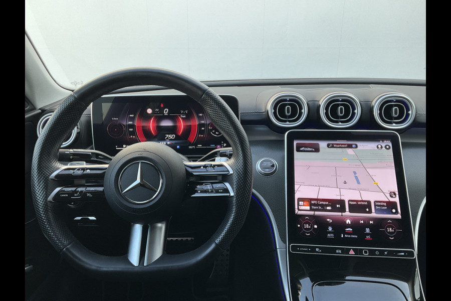 Mercedes-Benz C-Klasse 220 D AMG Line Stoel.electr.Verw Sfeerverl, Hybride Nieuwstaat Grafietgrijs metalliclak