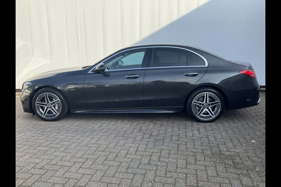 Mercedes-Benz C-Klasse 220 D AMG Line Stoel.electr.Verw Sfeerverl, Hybride Nieuwstaat Grafietgrijs metalliclak